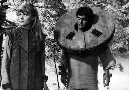 En Genghis Khan, junto a Omar Sharif