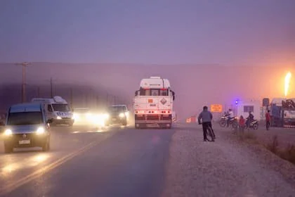 La perforación de un solo pozo en Vaca Muerta requiere unos 500 camiones de arena, la mayoría proveniente de Entre Ríos