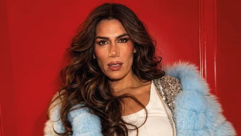 Florencia de la V sorprendió con un look mundialista superglam para alentar a la Selección