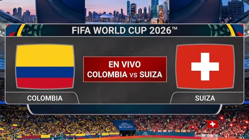 A qué hora de EE.UU. juega Colombia vs. Suiza hoy: en vivo el partido de octavos del Mundial 2026