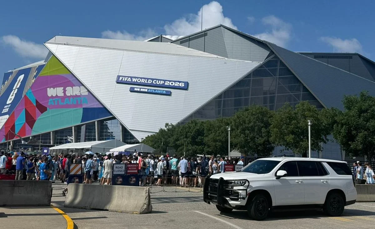 EL EXTERIOR. Así es la fachada del estadio de Estados Unidos. 