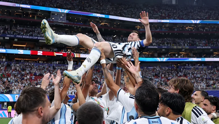 El tremendo festejo de la selección argentina en el vestuario